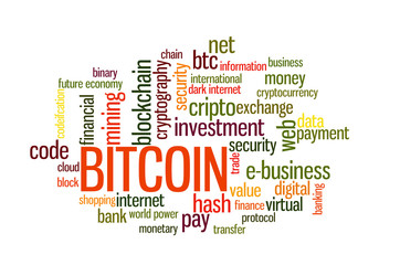 Bitcoin word cloud