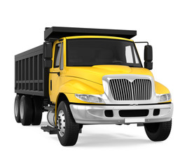 Fototapeta premium Tipper Dump Truck Isolated
