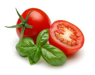 Tomatoes with basil