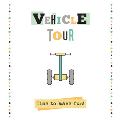 Vehicle tour banner