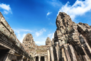 Angkor Thom, a UNESCO site, just outside Siem Reap, Cambodia, famous for its Hindu, now Buddhist,...