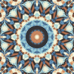 Fototapeta premium Seamless background of a mosaic art pattern.