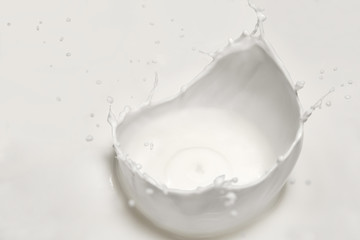 High milk splash