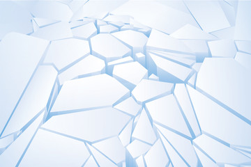 Chopped blue ice. Vector Illustration - 162996890