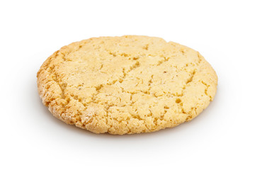 Homemade cookie isolated on white background