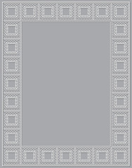 white decorative vertical frame border