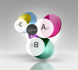Vector circle infographics