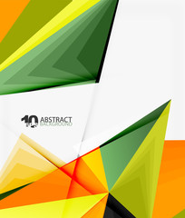 3d triangle polygonal abstract vector