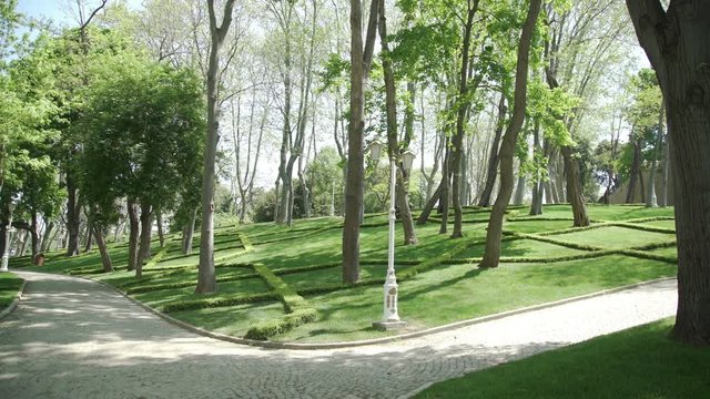 Historical Gulhane Park in near Topkapi Palace