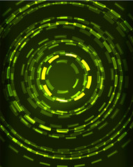 Neon circles abstract background