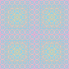 delicate vector pattern with  square tiles