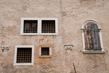 Feltre, Belluno Italia particolari del centro storico medioevale - '900