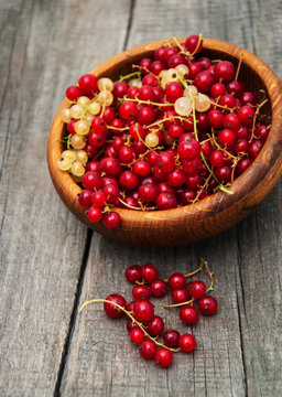 Plate with red currant