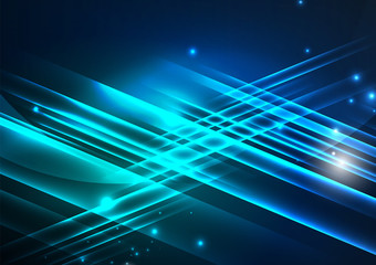 Fototapeta premium Glowing futuristic lines