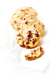 Butter Cookies with dried Cranberries