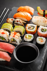 Fresh made sushi set