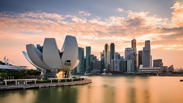 Singapore marina skyline