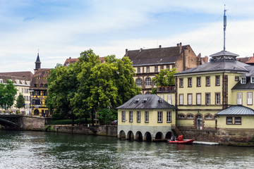 Fototapeta premium Beautiful view of ancient buildings at Strasbourg, Alsace, France