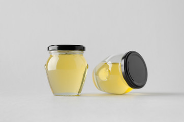 Honey Jar Mock-Up - Two Jars