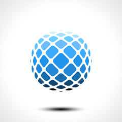 Abstract globe design icon. Vector illustration