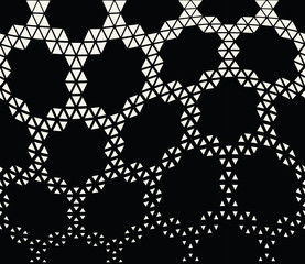 geometric hexagon seamless vector triangle halftone pattern background