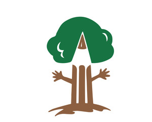 Modern Children Education Logo - Learning Tree Green Education Symbol