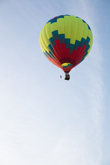 Bright balloon in  blue sky 