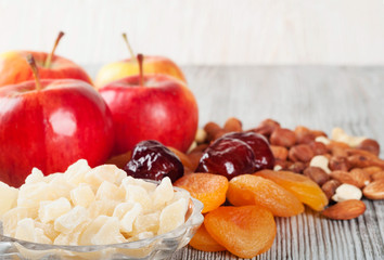 Various fruit snacks