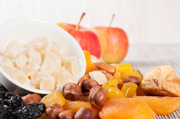 Various fruit snacks