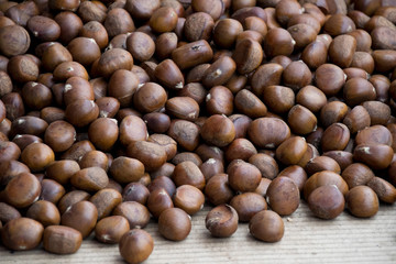 Food - Close up Roasted Chestnuts for eating