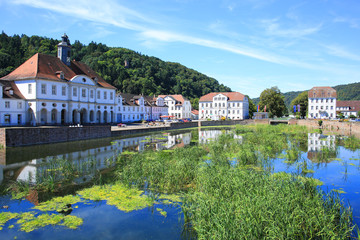 Fototapeta na wymiar Historic Bad Karlshafen in Hessen, Germany