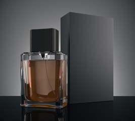 Male perfume ad concept