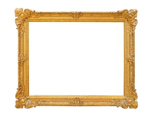 Gold frame for paintings, mirrors or photos