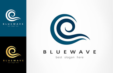 Naklejka premium Logo Wave