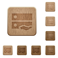 Shared drive wooden buttons