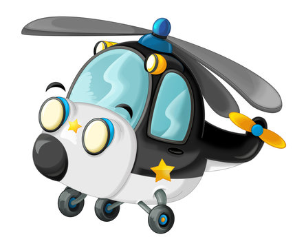 cartoon police helicopter black white blue clip art preview