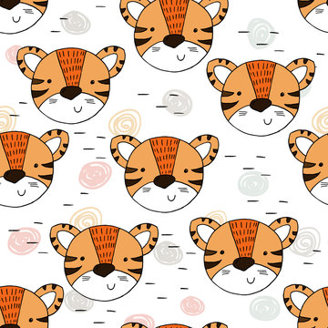 Cute tiger Pattern print for kids