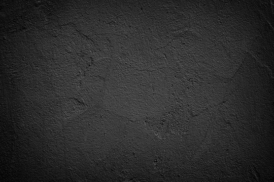 Dark plastered rough wall Grunge background
