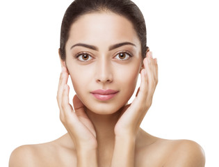 Beautiful indian girl with perfect skin, clean face