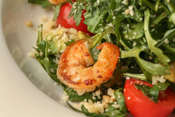 Fried shrimp. Close up