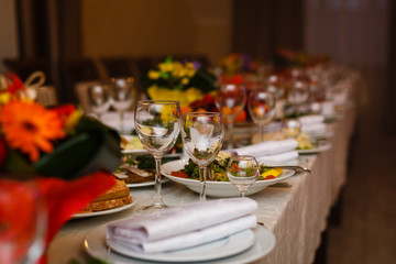 Fototapeta premium banquet table
