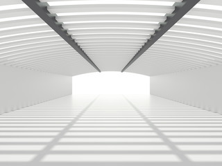 Bright white corridor or tunnel