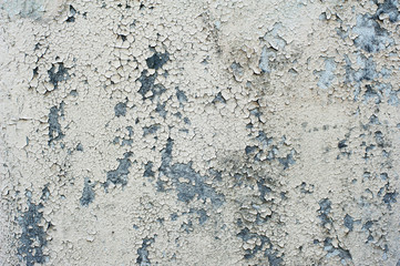 Old wall texture with cracked white paint