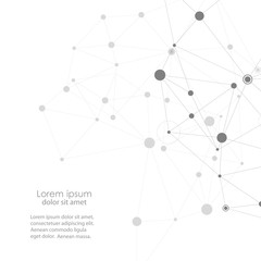 Vector network and connection background for your presentation