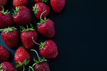 Bright ripe strawberries