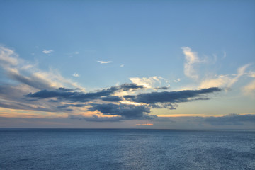 Naklejka na ściany i meble Sunset over Caribbean Sea