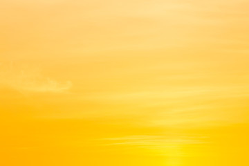 Hot weather, clouds look colorful before sunset.