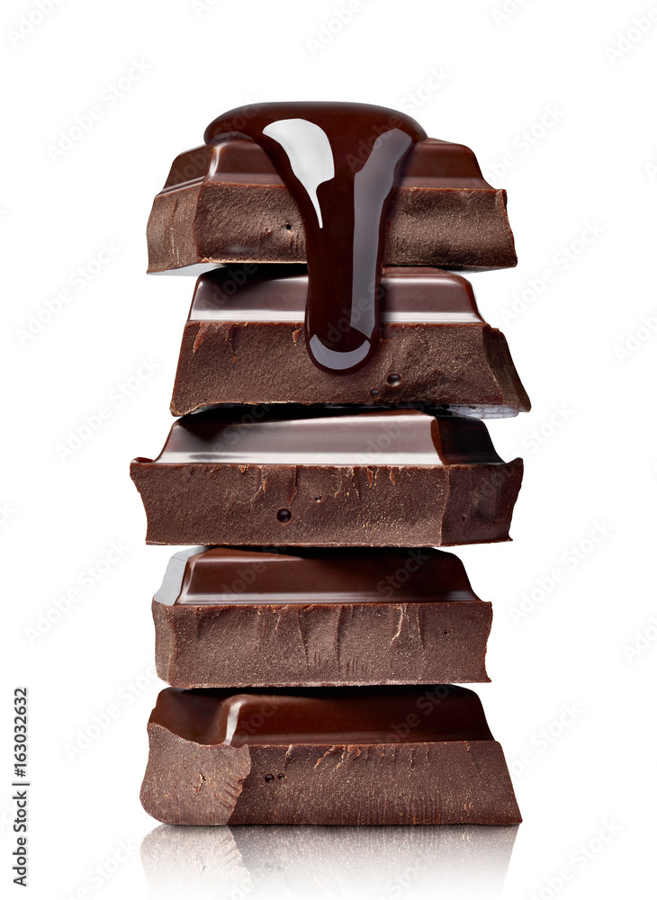 Wall mural chocolate sweet food dessert stack syrup