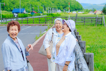 日本人 高齢者女性 旅行