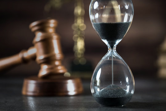 Law Concept on wooden background